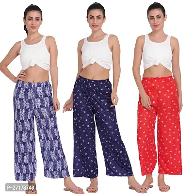 Stunning Sarina Printed Palazzo For Women Pack of 3