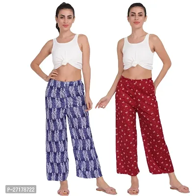 Stunning Sarina Printed Palazzo For Women Pack of 2