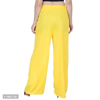 Bhumika Fashions Women's Sahrina Plain Plazzo-(Yellow,Free Size)-thumb4