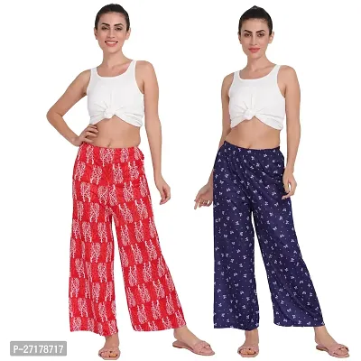 Stunning Sarina Printed Palazzo For Women Pack of 2