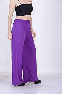 Women's Regular Fit Sahrina Palazzo (Sahrina Plazzo, Purple_Purple_Free Size)-thumb3