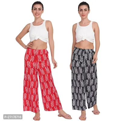 Stunning Sarina Printed Palazzo For Women Pack of 2