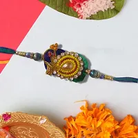 Multicolor Peacock Culcutta Rakhi For Brother-thumb3