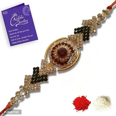 Pure Stone Unique Rakhi for brother from lovely sister-thumb0