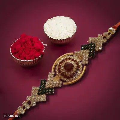 Pure Stone Unique Rakhi for brother from lovely sister-thumb2