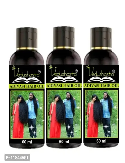 Vedushastra Ayurveda Aadivasi Nilambari Hair Growth And Hair Long Oil Pack of 3