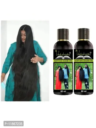 vedushastra  Aadivasi Hair growth and hair long oil 5 MAJOR PROBLEMS Long Hair White Hair New Growth Hair Dandruff Removel Hair oil massage comb free 60ml adivasi herbal hair oil , adivashi herbal oil-thumb0