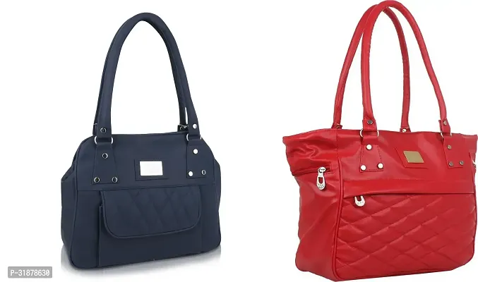 Stylish Pu Handbag For Women And Girl Pack Of 2