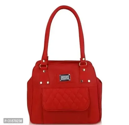 Stylish Maroon Pu Handbag For Women-thumb0