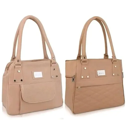 Stylish Regular Handheld Handbags For Women Pack Of 2