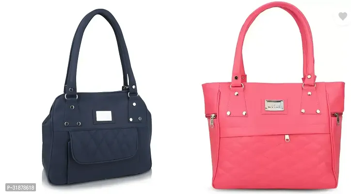 Stylish Pu Handbag For Women And Girl Pack Of 2