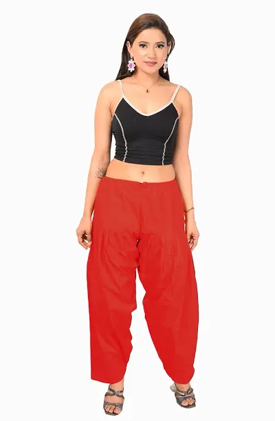 Stylish Cotton Solid Patiala for Women