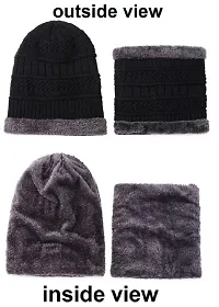 Mens And Womens Wollen Cap And Neack Scarf-thumb3