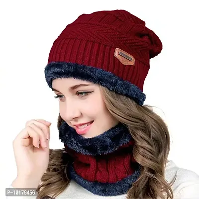 Mens And Womens Wollen Cap And Neack Scarf-thumb4