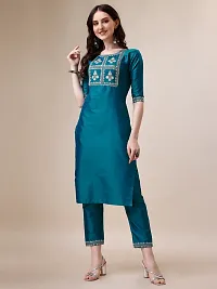 Stylish Art Silk Kurta Bottom Set For Women-thumb1