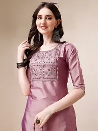 Stylish Art Silk Kurta Bottom Set For Women-thumb1