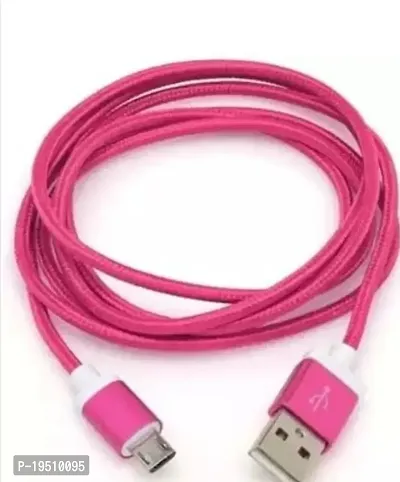 Micro USB PVC Data Sync and 2A Fast Charging Cable, Made in India, 480Mbps Data Sync, Solid Cable, 1 Meter Long USB Cable for Micro USB Devices