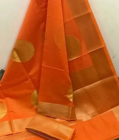 Designer Jacquard Woven Litchi Silk Banarasi Saree for Woman with Unstitched Blouse