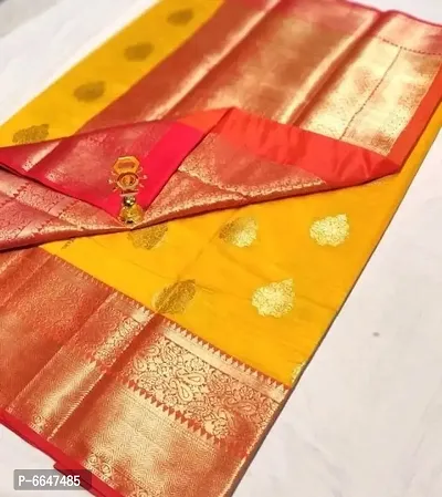 Stylish Lichi Silk Jacquard Work Saree for Women-thumb0