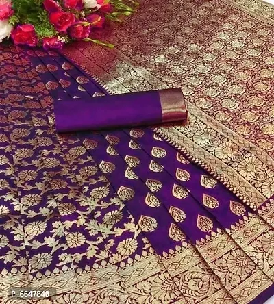 Stylish Lichi Silk Jacquard Work Saree for Women-thumb0