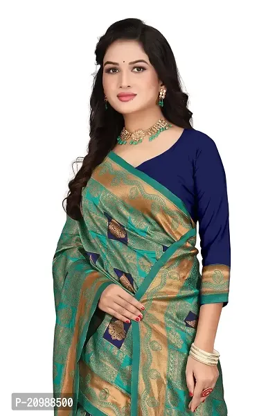 Classic Art Silk Saree with Blouse piece for Women