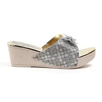 Stylish Wedges Sandal for Women (silver)-thumb1