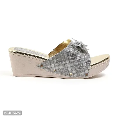 Stylish Wedges Sandal for Women (silver)-thumb2