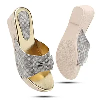 Stylish Wedges Sandal for Women (silver)-thumb4