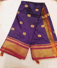Elegant Purple Art Silk Woven Design Saree with Blouse piece-thumb1