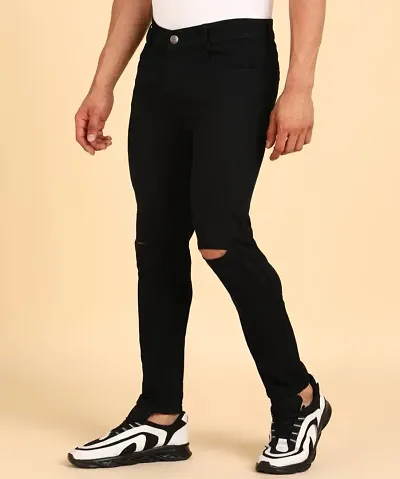 Stylish Denim Mid-Rise Jeans For Men