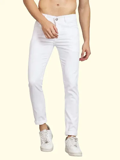 KETCH Men's Slim Jeans (KHJN000073_White_32)