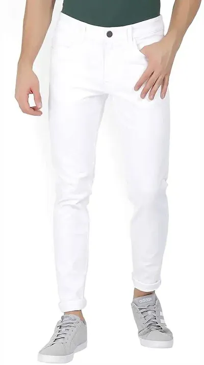 Stylish Blend Mid-Rise Jeans For Men