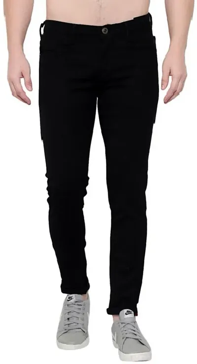 Stylish nbsp;Denim Lycra Mid-Rise Jeans For Men