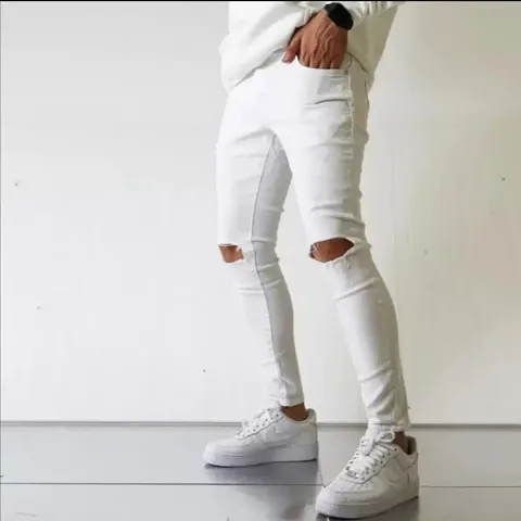 MEN KNEE SLIT JEANS