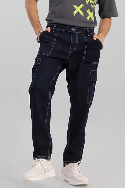 Stylish Faded Mid-Rise Jeans For Men