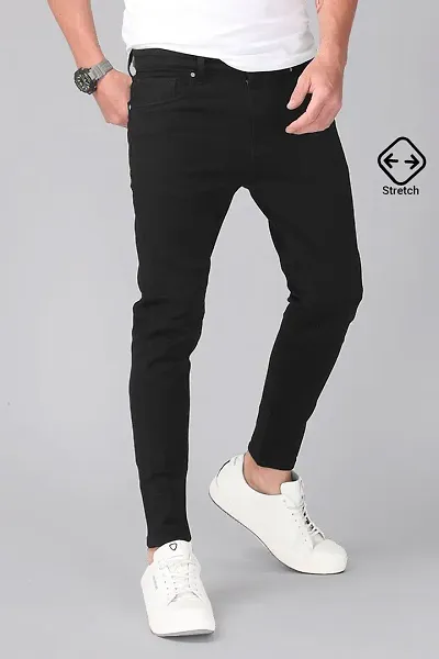 Stylish Blend Mid-Rise Jeans For Men