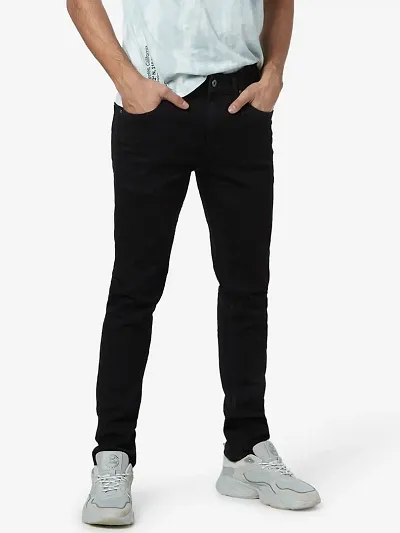 Stylish Blend Mid-Rise Jeans For Men