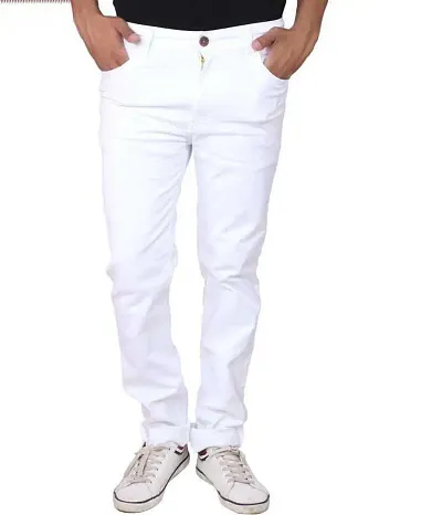 Best Selling Men White Denim At Best Price