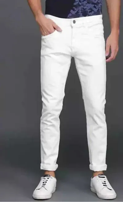 Stylish Denim Mid-Rise Jeans For Men