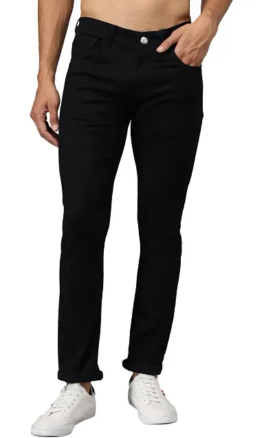 Stylish Denim Mid-Rise Jeans For Men