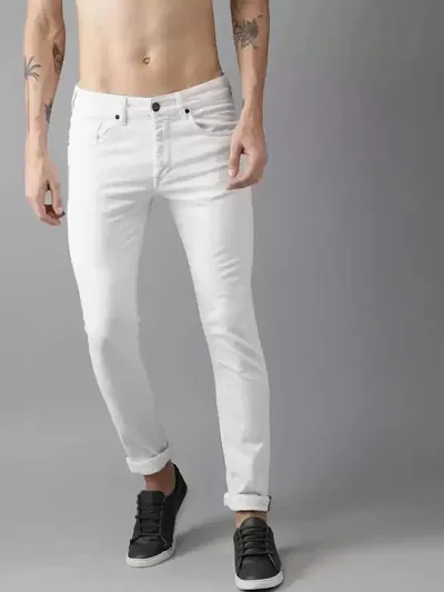 Stylish cotton blend jeans For Men