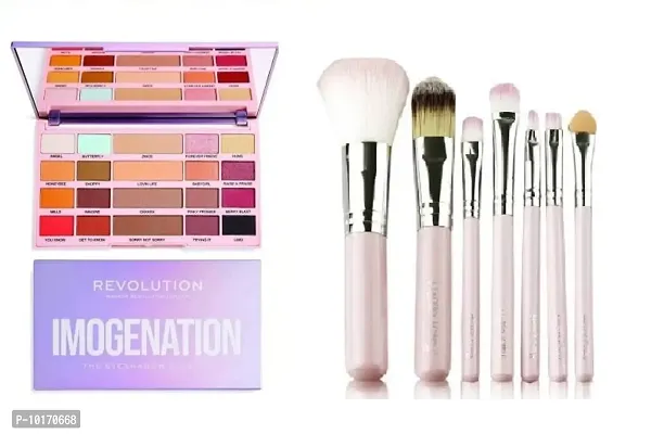 Professional Revolution Immogination Multicolor Eyeshadow With 10 Makeup Brush Set-thumb0