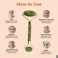 Trendy Shizuka Gua Sha And Jade Roller Face Massager Set - Face Roller For Acne-thumb3