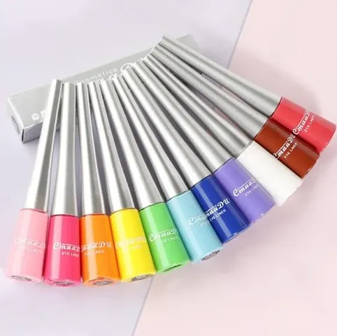 Trendy Shizuka Colorful Liquid Matte Eyeliner - 14 Shades Available - 6Gm Each