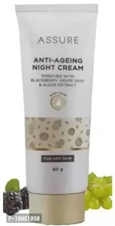 ASSURE Anti-Ageing Night Cream with Blackberry  Grape Seed  Algae Extract&nbsp;&nbsp;(60 g)-thumb0