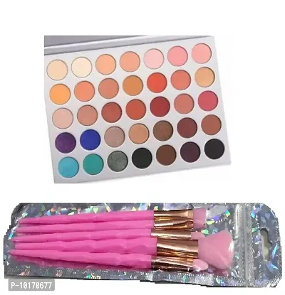 Professional Jaclyn Hill Multicolor Eyeshadow With 5p Horse Bristles Makeup Brush Set