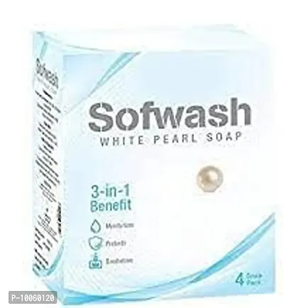 SOFWASH WHITE PEARL SHOP 75 gms x 4 Nos (4 shop )