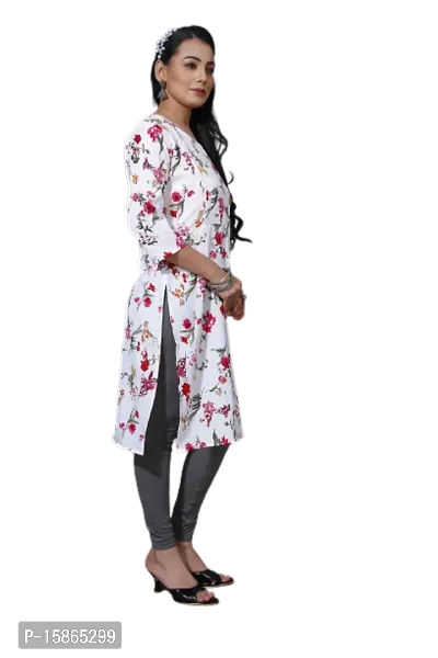 Floral Print Crepe Feeding Kurti-thumb2