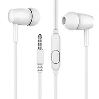 combo Wired handsfree S771 with microphone (White) and monbile ring holder-thumb2