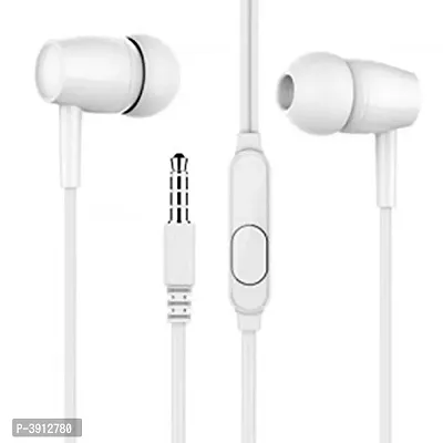 combo Wired handsfree S771 with microphone (White) and monbile ring holder-thumb3